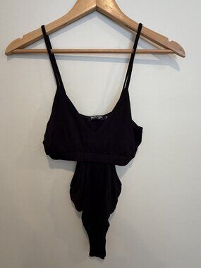 Nasty Gal | Black Cut Out Bodysuit